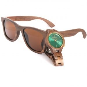 Wood Watch and Wood Sunglasses Walnut