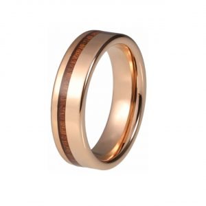 Ring Veritate from tungsten and wood