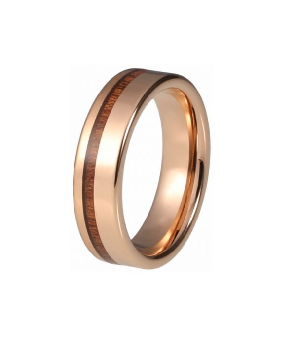 Ring Veritate from tungsten and wood