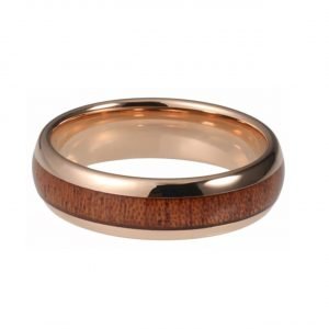 Holzspecht Tungsten Ring with Wood