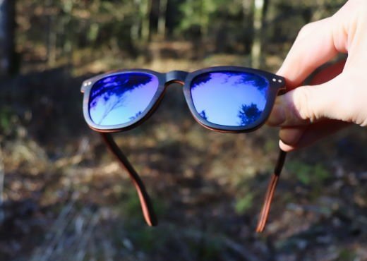 Wooden Sunglasses Mountain Sight
