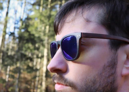 Wooden Sunglasses Mountain Sight