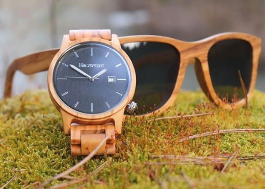 Holzspecht Wood Watch and Wood Sunglasses Olive