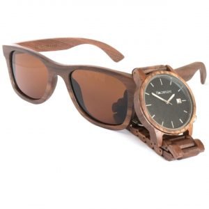 Wood Watch and Wood Sunglasses Walnut