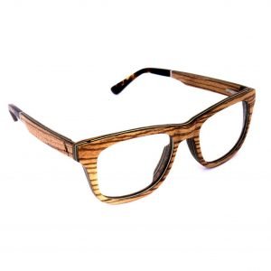 Holzspecht optical wooden glasses Augenblick zebra wood