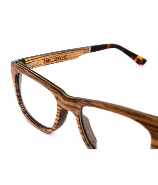 Optical Wooden Glasses Augenblick Zebra Wood
