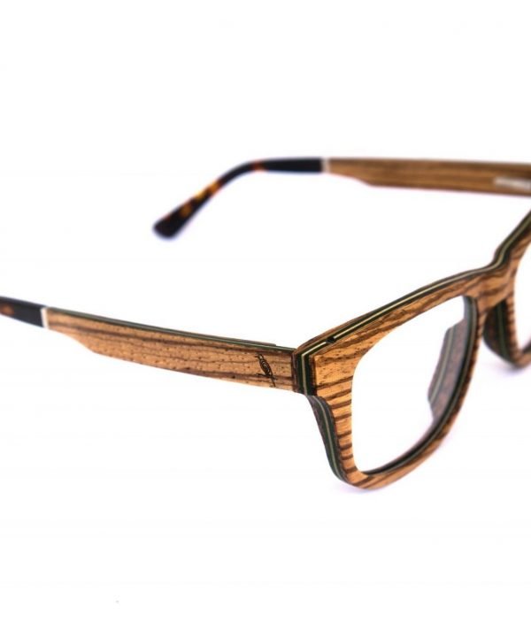 Optical Wooden Glasses Augenblick Zebra Wood