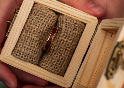 Holzspecht Ring with Wood