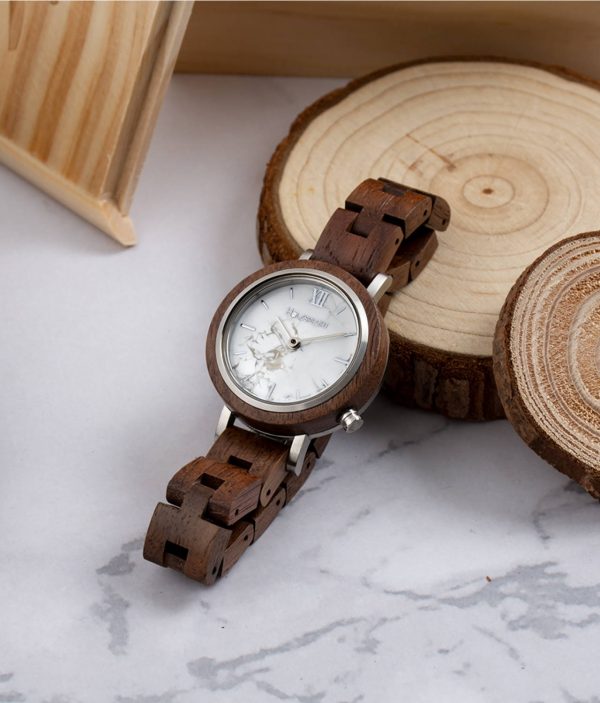 Holzspecht Wood Watch Hochglück Walnut