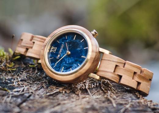 Holzspecht Watch made of wood and marble