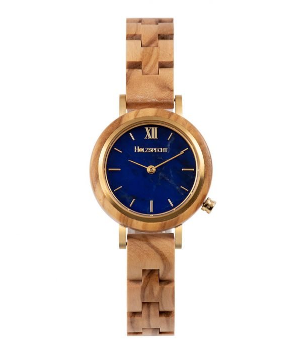 Holzspecht Wood Watch Hochglück Olive with Marble