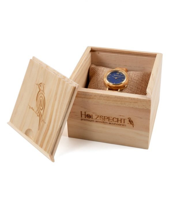 Holzspecht Wristwatch out of Wood and Stone for Women