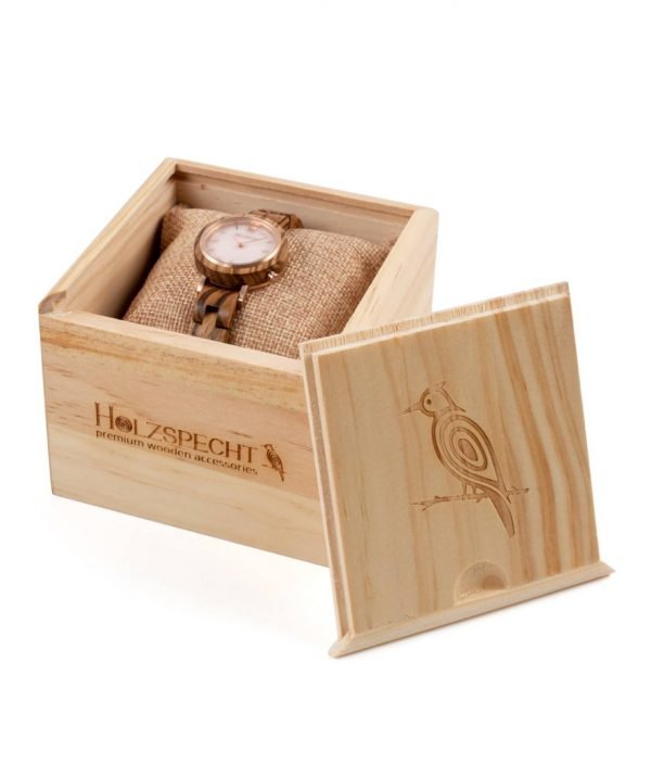 Holzspecht Watch from Wood and Stone