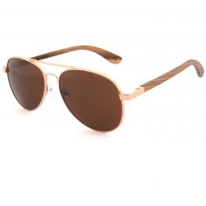 Holzsonnenbrille Blickfang Zebrano