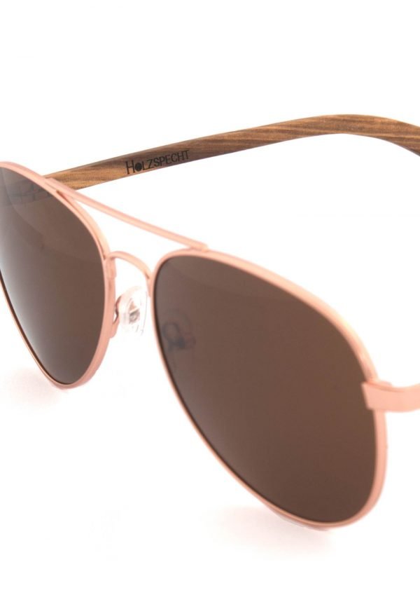 Holzspecht Holzsonnenbrille Blickfang Zebrano