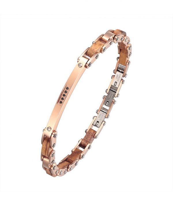 Holzspecht Bracelet Morgenrot with Wood