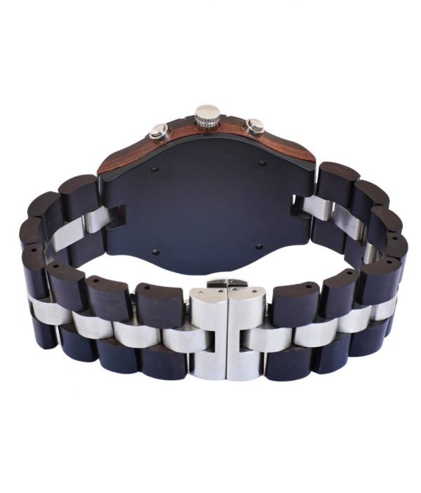 Holzspecht Wooden Watch Torstein Ebony Silver